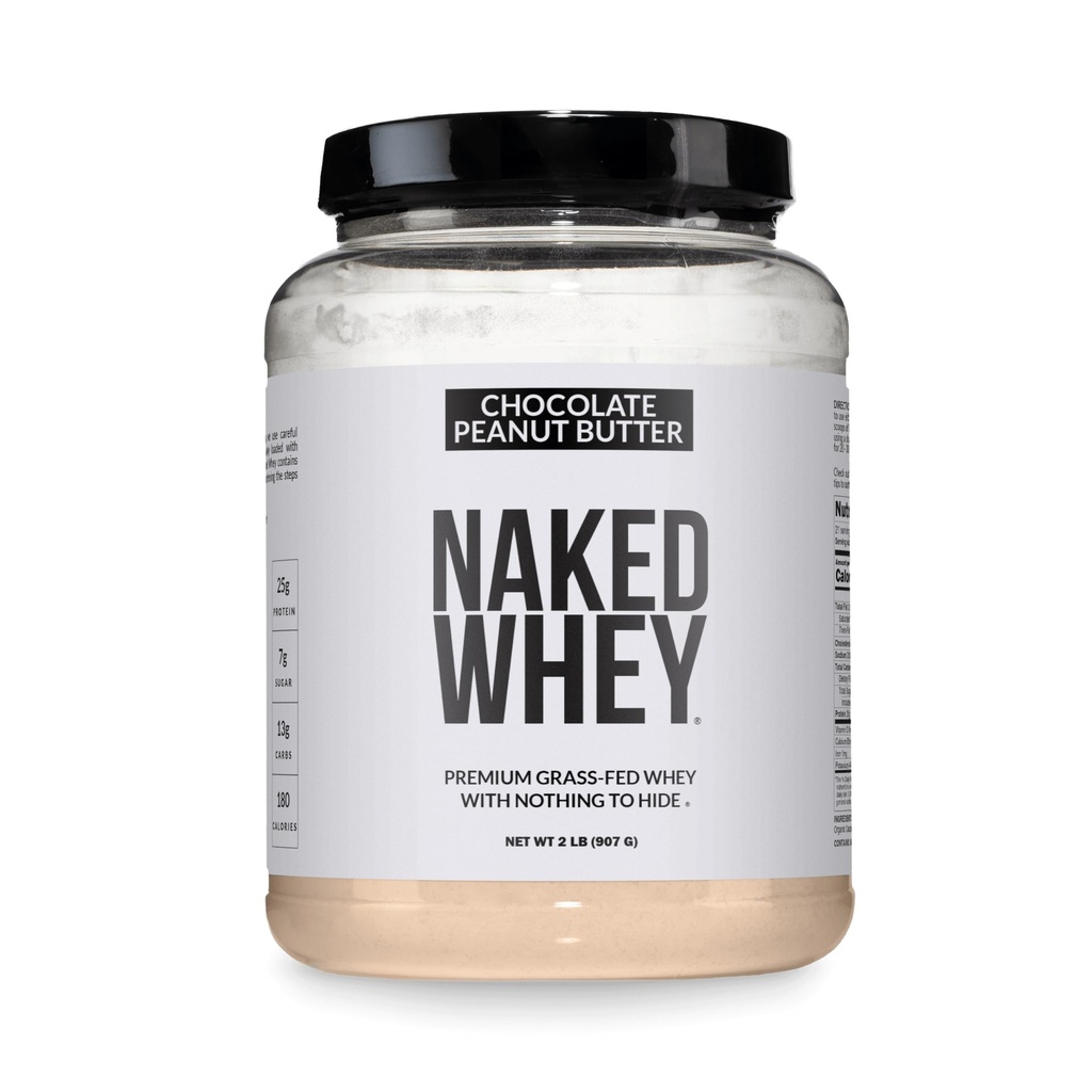 NAKED syrovátka arašídové máslo prášek, tráva Fed syrovátka, bez GMO, bez sóji, a gluten zdarma. Nic umělého, pomoc růst a zotavení - 21 Služeb