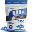 WELLNESS LABSRX Lipozomální NAD + Doplněk - Third- Party Testovaný NAD Softgels Nicotinamid Riboside Resveratrol - 2500mg Liposomální NAD doplňky pro ženy - Podpora dlouhověkosti - Made in USA