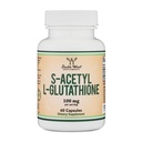 S- Acetyl L- Glutathione Kapsle - 100mg, 60 Počet (Acetylovaný Glutathion Antioxidant - Více Absorbovatelné Than Glutathione a Liposomal Glutathione, Non- GMO a gluten zdarma) Double Wood