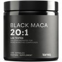 Black Maca Root - Ultra High Potency 20: 1 Extract - Single Origin, Wildcrafted & High Concentrated - Third- Party Lab Tested - 120 Kapsle