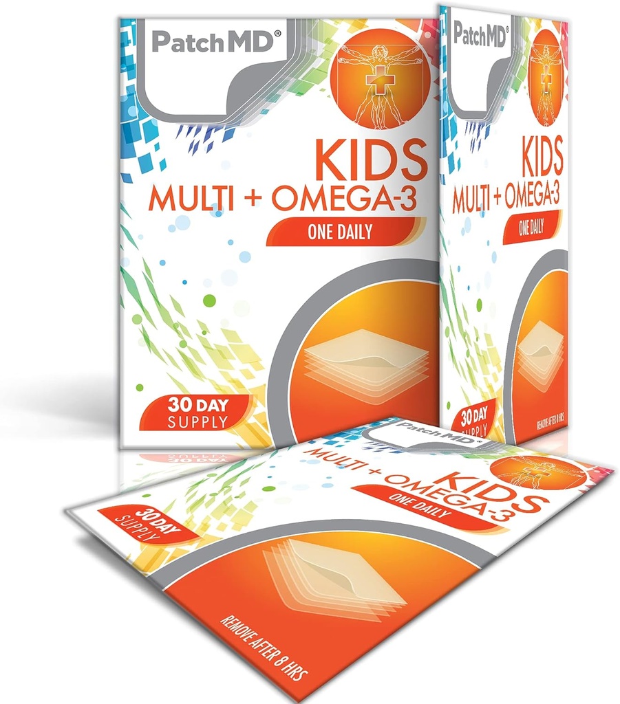 PatchMD Kids Multi + Omega-3 Topical Patches - 30 dní dodávky