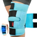 Comfytemp Big Knee Ice Pack Reuse Gel, Full Coverage Knee Cold Compression Brace for Injuries, Pain Relief, Nahrazení Recovery, Artritida, ACL, Po operaci dostat dobře dárek, 23.6 "x11.8"