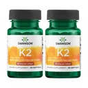 Swanson Natural Vitamin K2 (Menachinone- 7 z Natto) 50 mcg 30 Sgels (2 balení)