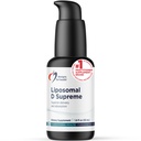 Designy pro zdraví Lipozomální D Nejvyšší vitamin D Tekutý - 2500 IU Vitamin D3 + Vitamin K (K1 + K2) - Liposomes for Superior Absorption - Non- GMO dodatek (100 Servings / 1.7oz)