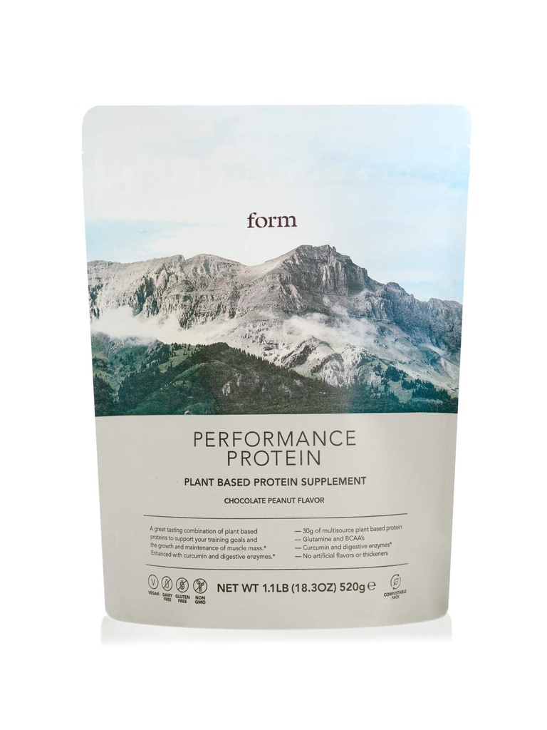 Form Performance Protein - Veganský proteinový prášek - 30g rostlinného proteinu na jedno podání, s BCAA. Perfektní příspěvek cvičení. Chutná skvěle jen s vodou!