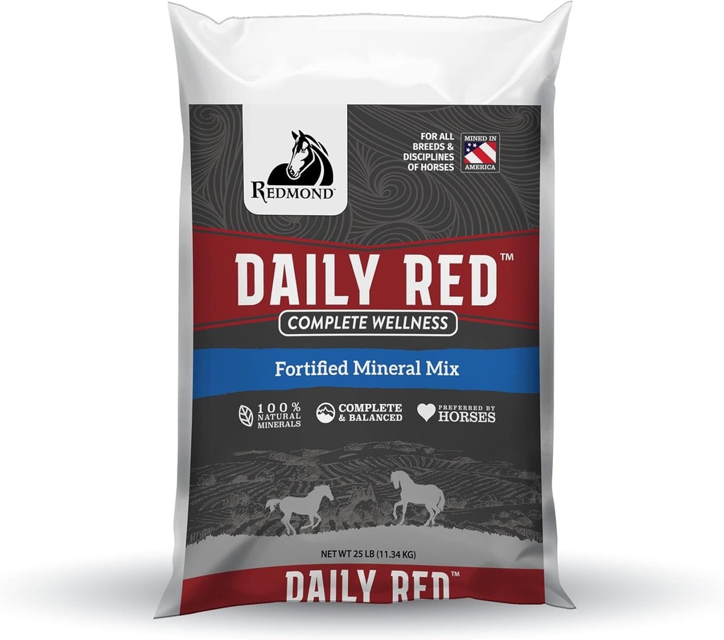 Denní červená kompletní wellness, opevněné Mix Mix doplněk pro koně, 25lb Refill Bag