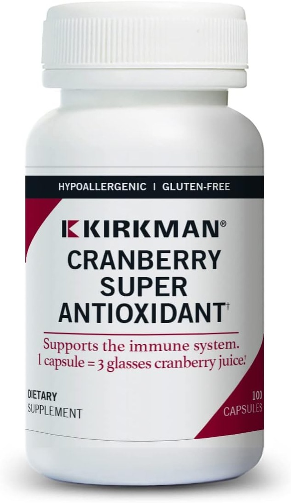 Cranberry Super Antioxidant, 100 Kapsle, Kirkman Labs
