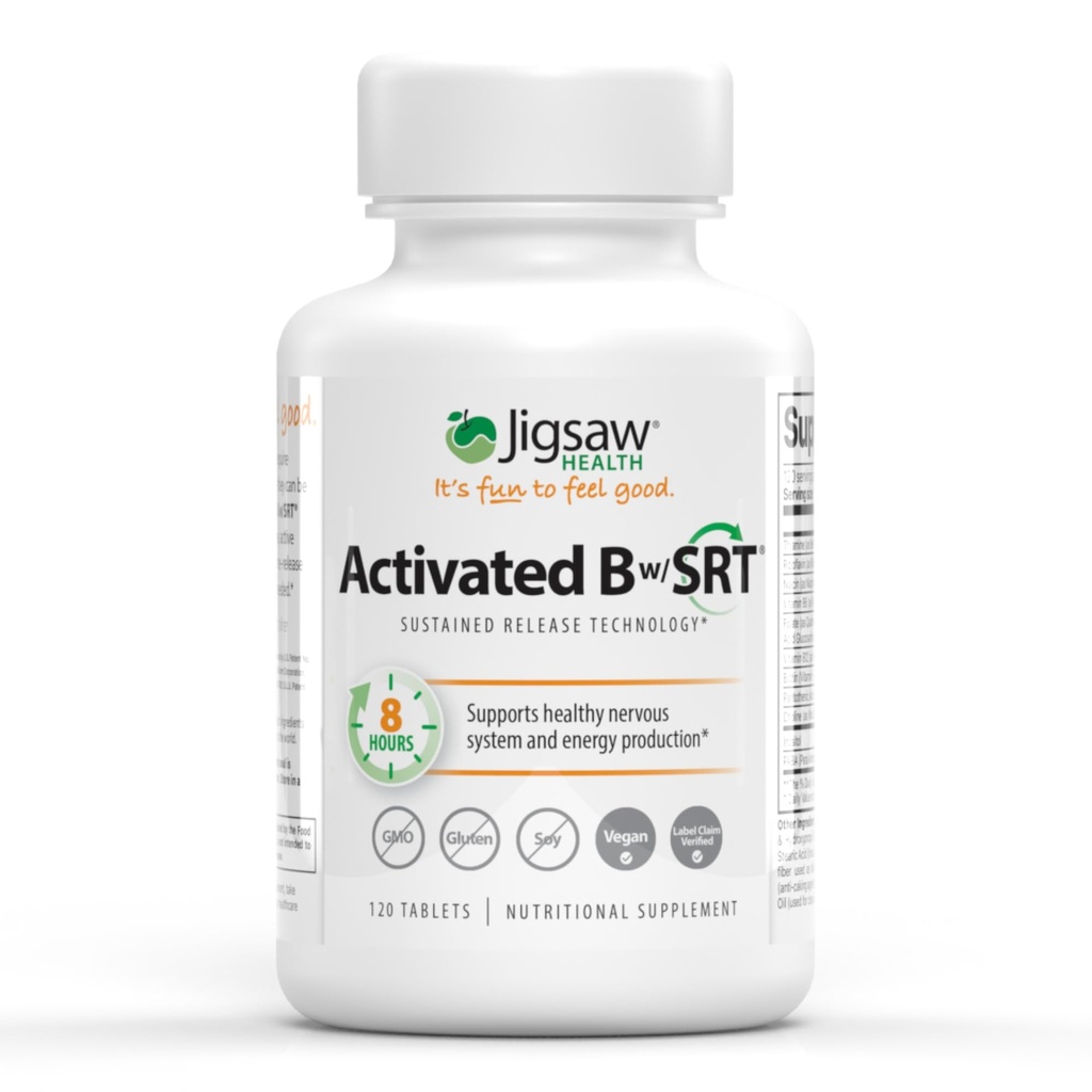 Aktivace Jigsaw Health B w / SRT 124; Podporuje zdravý nervový systém a výrobu energie 124; 120 tablet