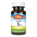 Carlson - Vitamin K2 MK-7 (Menachinon), 90 mcg, Kostní podpora, Biologická dostupnost vápníku, K2 Vitamin, Vitamin K-2, 60 Softgels