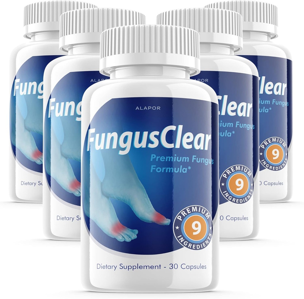 (5 Pack) Fungus Clear - Probiotický Fungus jasné pilulky, Advance Formule Fungusclear Kapsle, Fungus Clear Max, pro 150 dnů dodávky.