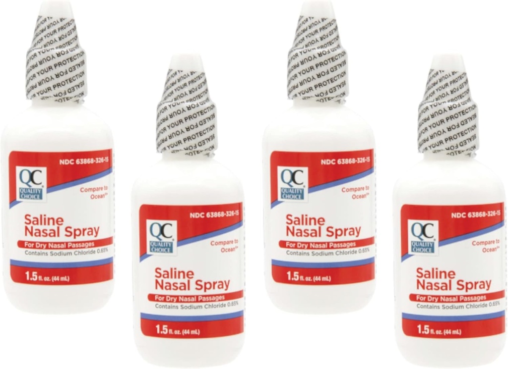 Quality Choice Saline Nasal Relief, 1.5oz (balení po 4)