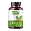 Neem & Turmeric Kapsle 124; 90 Kapsle vyrobené Black Pepper, Neem, Turmeric