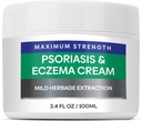 Hermon Psoriasis Eczema Relief Cream: Maximální síla pro Psoriasis Eczema - Relieve Symptomy rezistentní Efektivní pro Seborrheic Dermatitis Folliculitis 100m 3.4 Fl Oz (balení po 1)