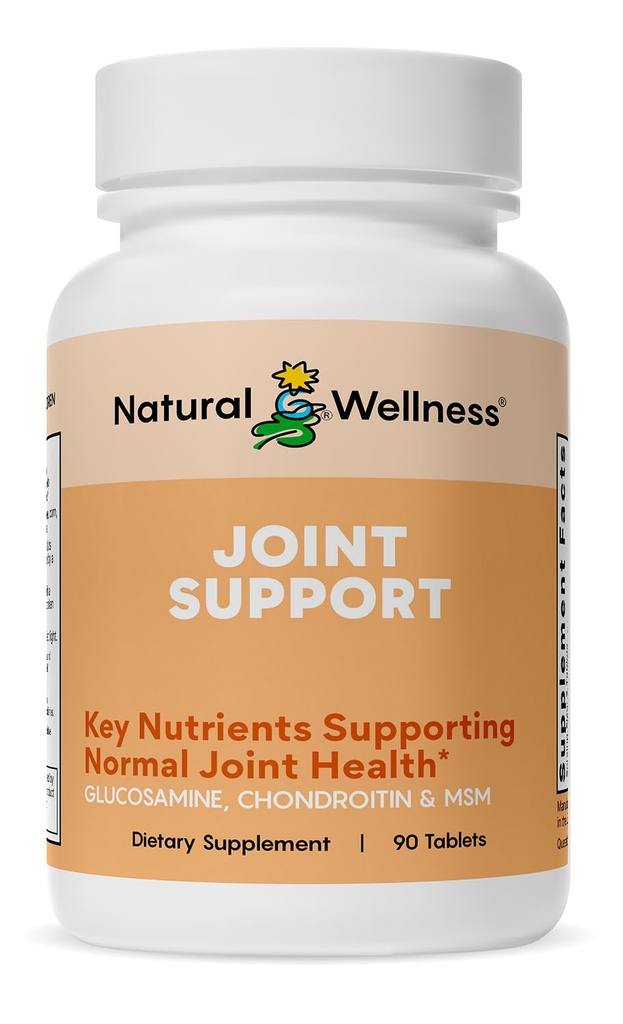Přírodní wellness Glucosamine Chondroitin s MSM a doplňkem k kurkumě - podporuje společné zdraví, mobilitu a pevnost chrupavky - Glucosamine MSM tablety pro flexibilitu - 90 Počet