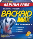 Backaid Max Relief Caplet, 28 Počet (balení po 6)