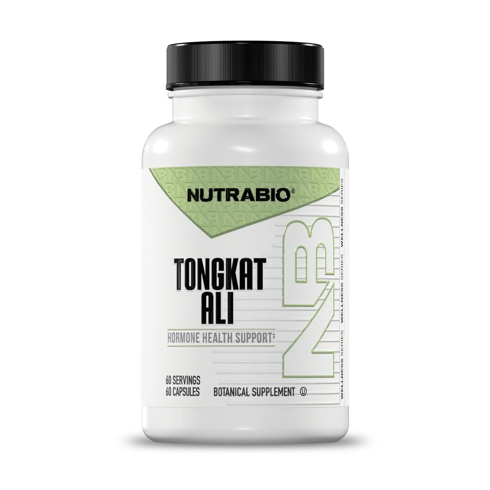 NutraBio Tongkat Ali Longjack 100 dodatek - Přírodní podpora pro svalovou hmotu, sílu, využití - Longjack Tongkat Ali pro Men- 200mg na kapslí, 60 Služeb