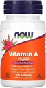 Nyní potraviny Vitamin A 10 000 IU 100 Sgels