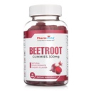 Beetroot Gummies 300mg - pro podporu zdravého oběhového oběhu * -Natural Mixed Fruit Flavor Non-GMO Vegan- Beet Chews- 90 Count