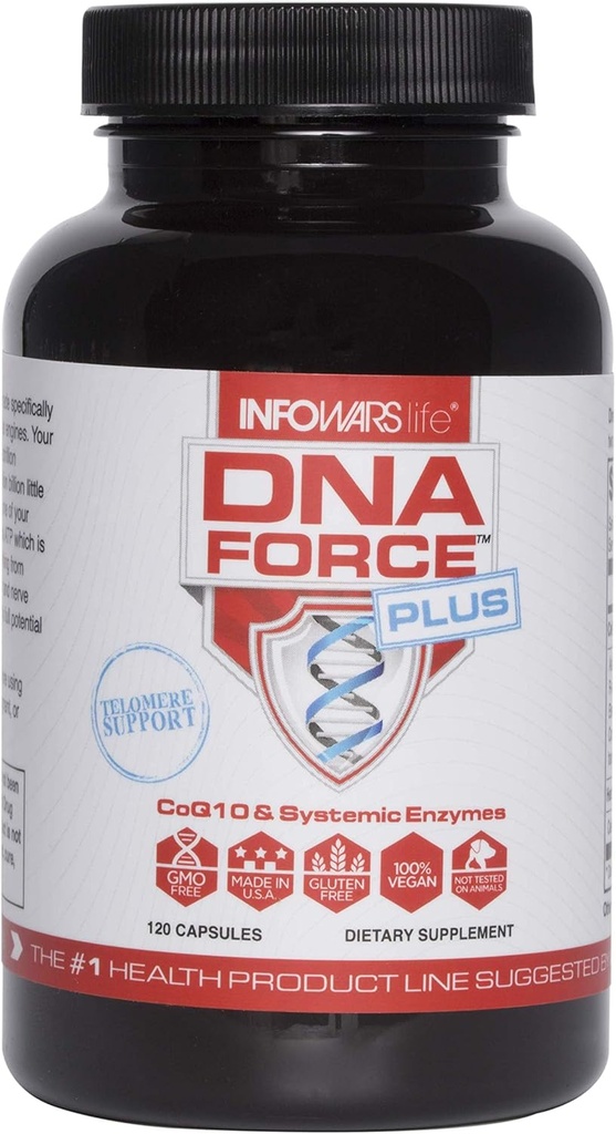 Infowars Life DNA Force Plus (120 kapslí) - Energetický optimalizátor s CoQ10 & BioPQQ