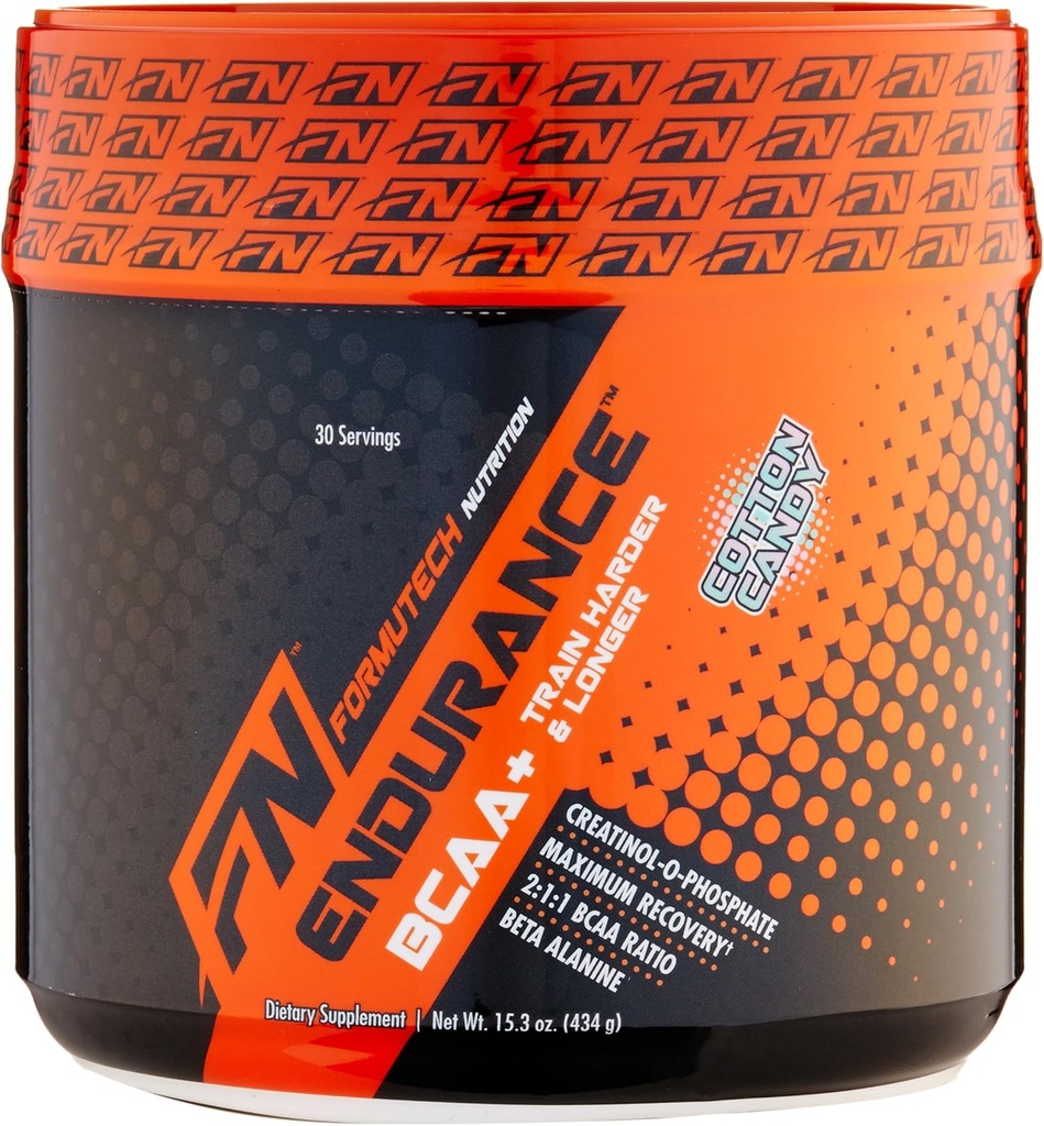 Vytrvalost BCAA Plus, Intra cvičení určené pro trénink tvrději a déle s Beta Alanin, Cotton Candy, 434 Gram