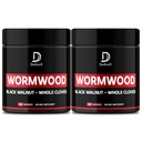 Wormwood Kapsle - 12 Byliny míchané černý vlašský ořech, hřebíček, zázvor, kurkuma, Skořice, Apple, Quassia - 2 balení 50 Kapsle