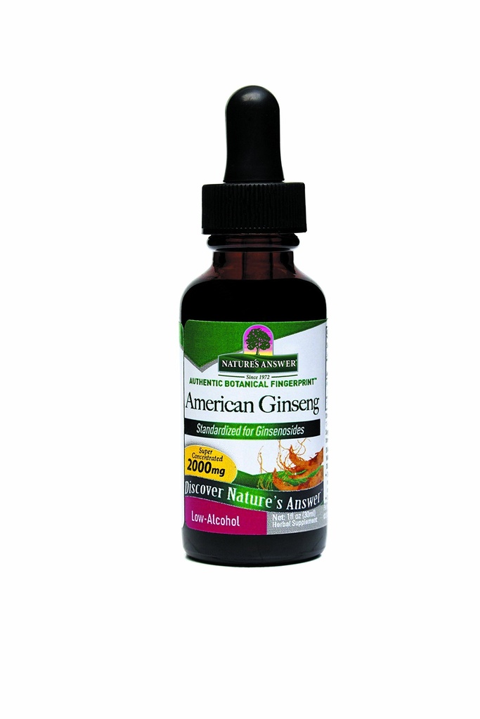 Příroda odpověď americký Gingseng Root dodatek s organickým alkoholem, 1-fluid Ounce current 124; imunitní podpora current 124; podporuje kognitivní funkce current 124; přírodní energie booster