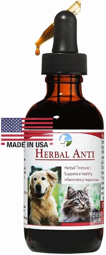 Vitalita Věda Bylinné Anti pro kočky a psy 124; Plant based OF 124; GI Tract + Colon doplněk zdraví (0.5 oz)