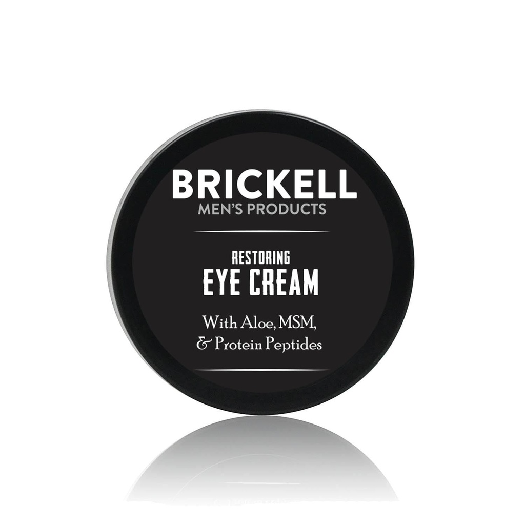Brickell Men 's Restoring Under Eye Cream for men, Natural and Organic Anti Aging Eye Balm To Reduce Pufness, Wrinkles, Dark Circles, Crows Feet and Under Eye Bags, 0.5 Ounce, Nevonící