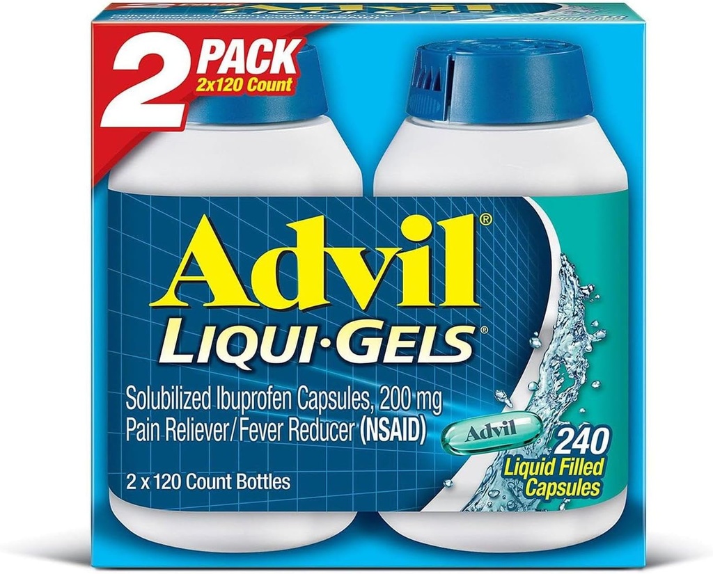 Advil Liqui-Gels (2pk, 120 Počet)