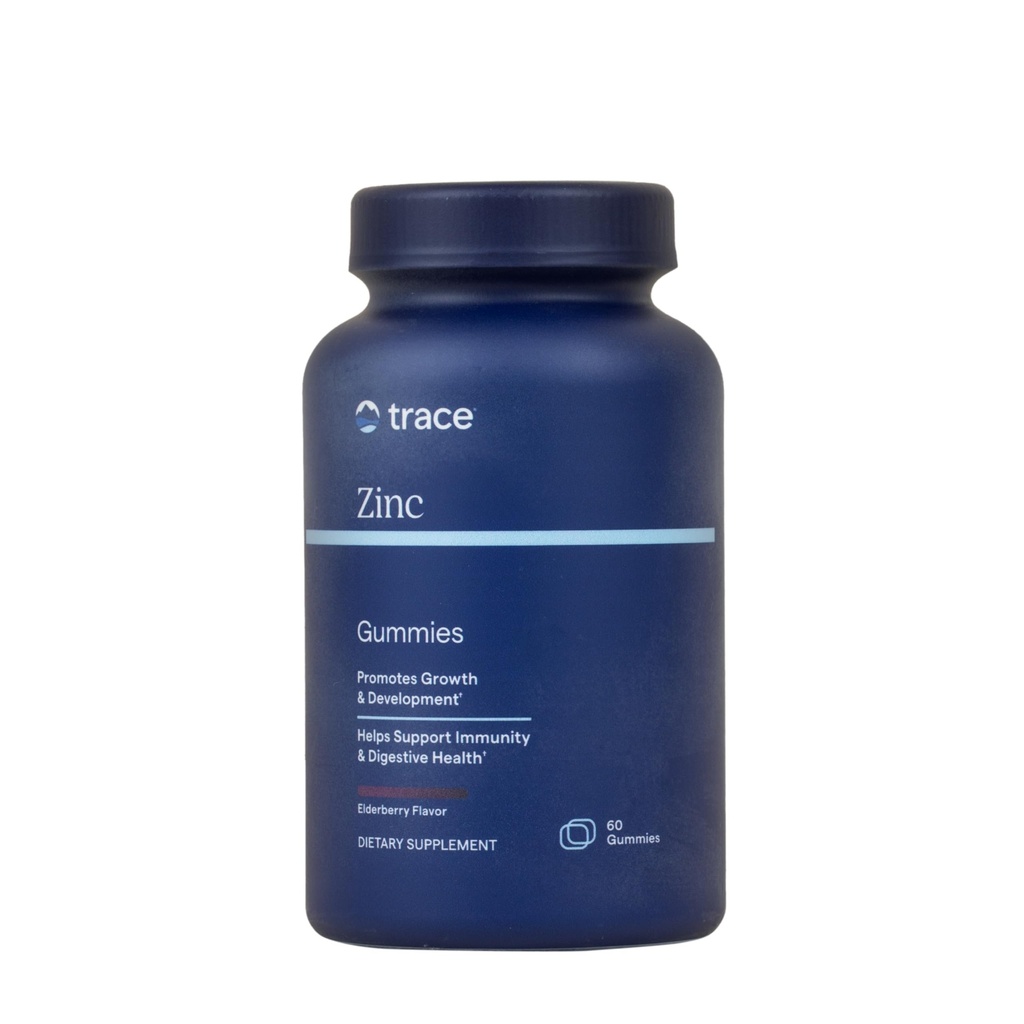 Stopy Minerály Zinek - Zinek Gumový dodatek pro zdravý vývoj a imunitní podporu - Digestion & Metabolismus - Dětské Gummy - Gelatin- Free & Vegan - Elderberry Flavor - 60 Počet (30 Služeb)