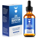 Vous Růstový olej - 2X Koncentrace Biotin Beard Oil pro muže (2 oz) - Přírodní Mens Beard Oil s arganovým olejem, Jojobový olej a vitamin, Vous Růstový změkčovač, Moisturizer (Sandalwood)
