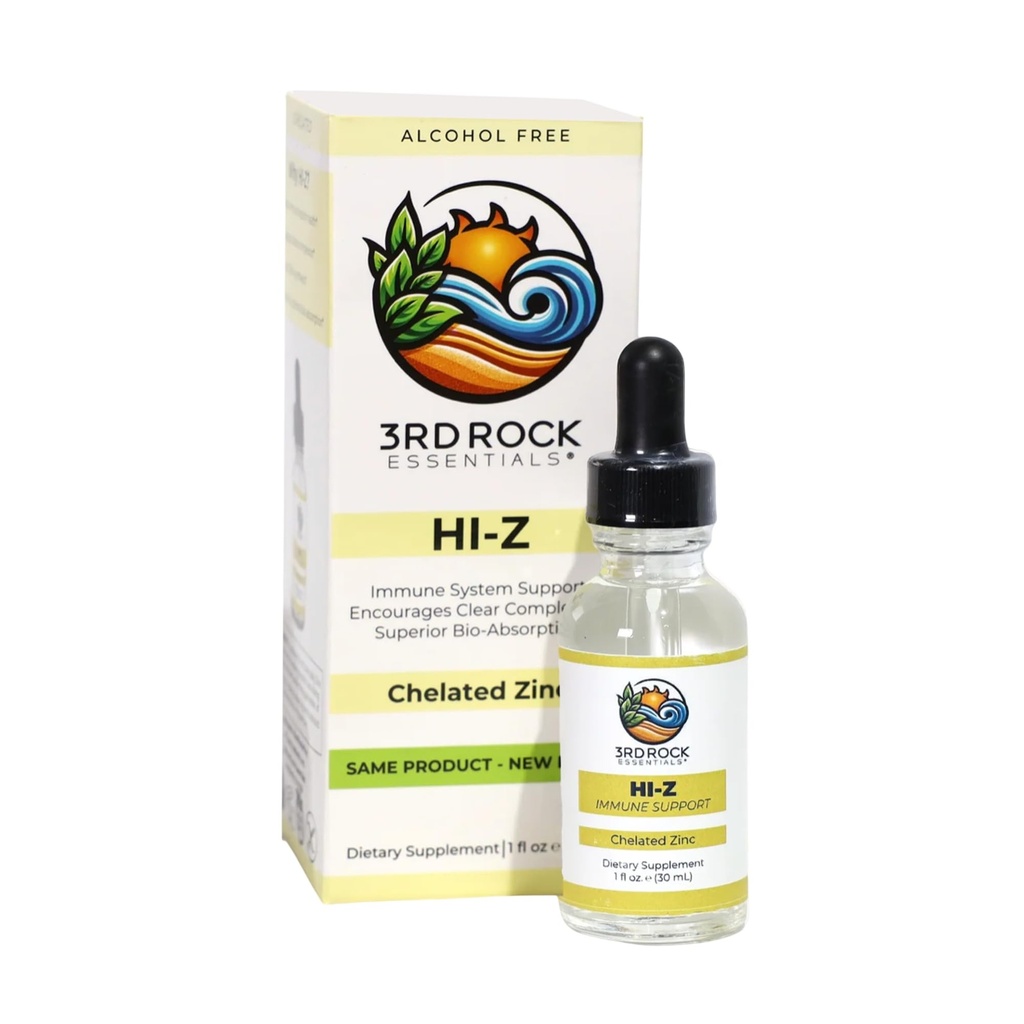 3rd Rock Essentials CLAS124; HI-Z Zinek Imunitary Support Supplement CLAS124; All Natural Liquid Zinc Supplement Dieth CLAS124; All Natural Personal Care (1 fl oz CLAS124; 120 Servings)