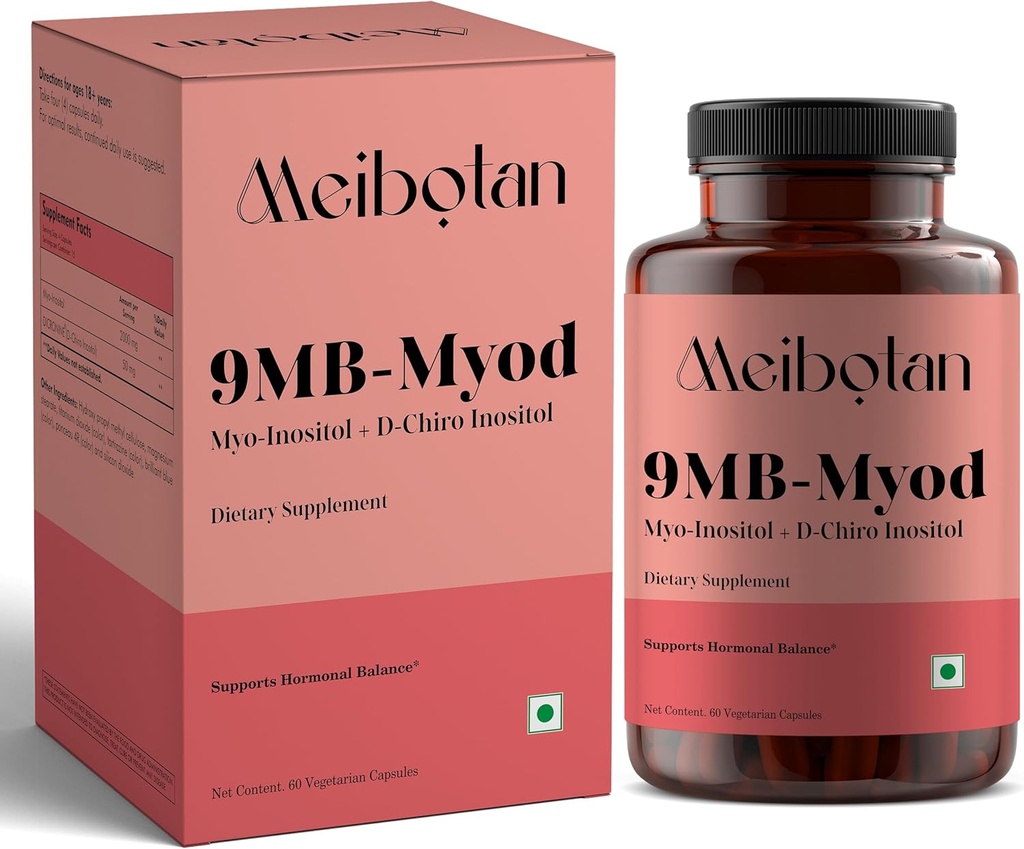 PCOS PCOD dodatek Myo- Inositol & D- Chiro Inositol CLAS124; Hormonální rovnováha & Zdravá Ovariální funkce Podpora žen CLAS124; 60 Veg kapsle