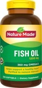 Nature Made Fish Oil 1200 Mg (360 Mg Omega-3) 200 Tekuté ponožky