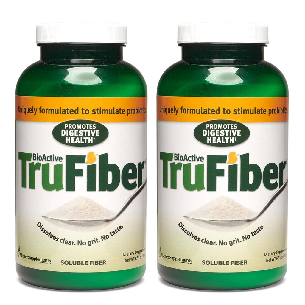 Master doplňky TruFiber - 6.35 oz, Balení 2 - Prebiotický Vláknina na pomoc zvýšení probiotického růstu - Podporuje stravovací zdraví - Vegan, gluten zdarma - 100 Celkem služby