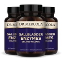 Dr. Mercola žlučník Enzymy - žlučník a trávicí podpora zdraví - Zahrnuje Pankreatický proteát, Amyláza & Lipáza - Non- GMO, gluten- Free & Soy- 90 Zpožděné uvolňování Kapsle (90 Doručování)