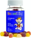 Gummi King Vitamin- D dodatek, Jahoda / Lemon / Orange / Grape / Cherry / Grapefruit, 60 Počet