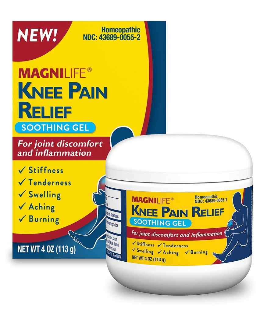 MagniLife Knee Pain Relief Soothing Gel, Reduces Otok a Zánět SORE svalů, Joint Discomfort, Zranění - All- Natural Arnica - 4oz.