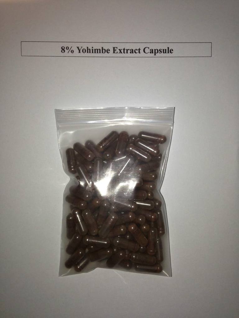8% yohimbin Yohimbe Bark Extract 400 mg x 1000 Kapsle / afrodin