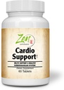 Zen doplňky - Cardio Support Plus antioxidanty, L- karnitin, L- Taurin, s koenzymem Q10, Hawthorn, Horsechestnut, Cayenne, Grape Seed a vitamin E, Promotes zdravé srdce 60- Tabs