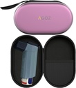 AGOZ ASTHMA Inhaler Pouzdro na zip Ochranné lékařské pouzdro s náramkovým řemenem (Purple)
