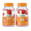 Živý zinek 50mg + vitamín B6, Gummies Bundle - Velký příchuť, vitamin dodatek, gluten zdarma, GMO zdarma, Žvýkací žlab