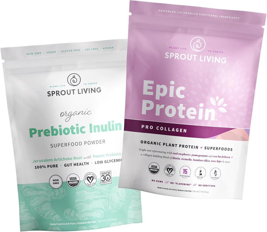 Sprout Living Epic Protein Pro kolagen + Prebiotic Inulin