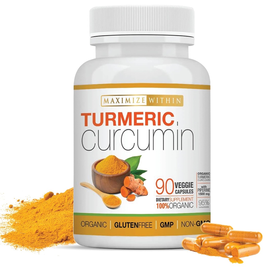 Kurkumin kurkumin s Piperine 1500mg, 90 Počet