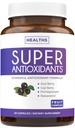 Super Antioxidanty dodatek pro ženy a muže - High potency Bylinné a ovocné směsi s Acai, Goji, Granátová jablka, Elderberry & Resveratrol pro péči o pleť a imunitní podporu - Vegan & Non- GMO - 60 Kapsle