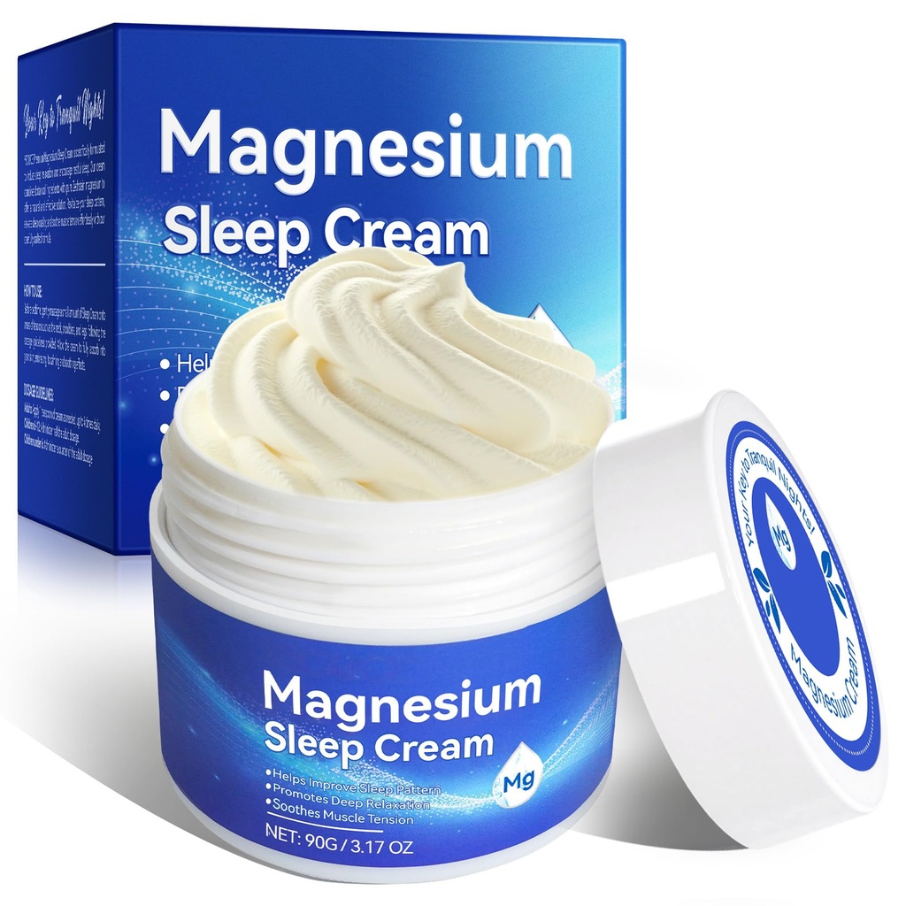 Hořčík Olej pro nohy, Topical Magnesium Cream, Vysoká koncentrace Genuine Zechstein