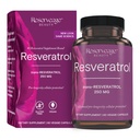 Reserved Beauty Resveratrol 250 mg - Nejlepší Trans- Resveratrol - Vegan Antioxidant dodatek pro buněčné a srdeční zdraví - AIDS Zdravé stárnutí a imunitní zdraví - 60 Zeleninové kapsle