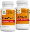 Terry Přirozeně CuraMed Akutní bolest Relief - dodatek s BCM-95 Curcumin & BOS-10 Boswellia - Black Sezame Seed Oil na podporu úlevy od příležitostných nepohodlí - 60 Liquid Gels (Balení 2)