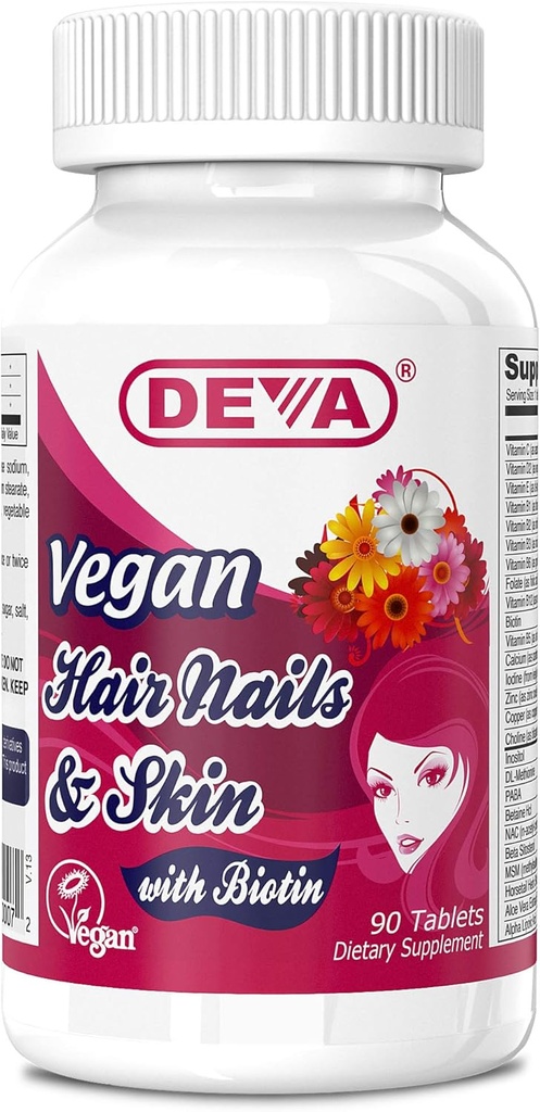 Deva - Veganské vlasy, nehty a kůže 90 Tabs