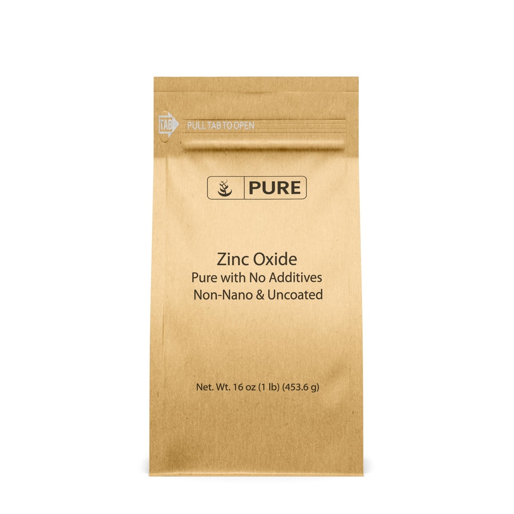 Čisté původní ingredience oxid zinečnatý, Eco- Friendly balení, Non- Nano (1 libra)